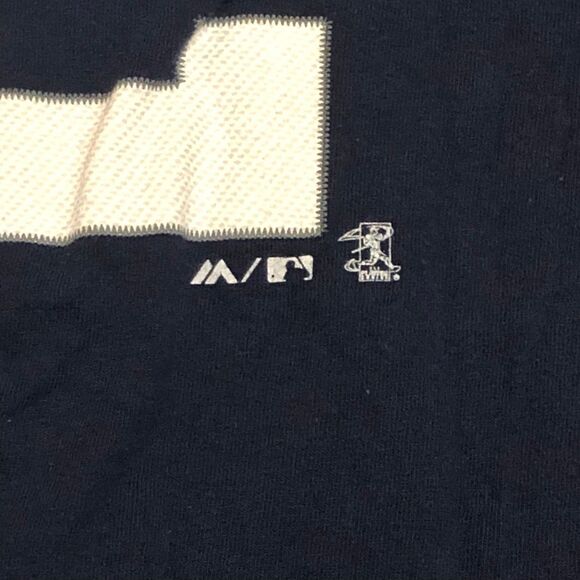 New York Yankees Tee, Sabathia #52 on Majestic Tag, MLB, Navy/White SZ 2X - Picture 5 of 6